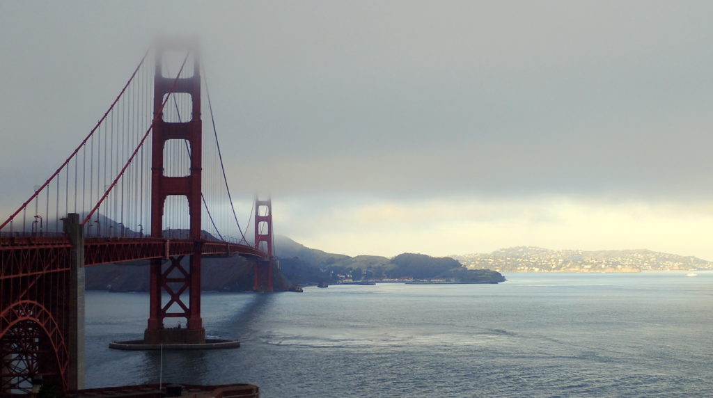 alking across the Golden Gate Bridge