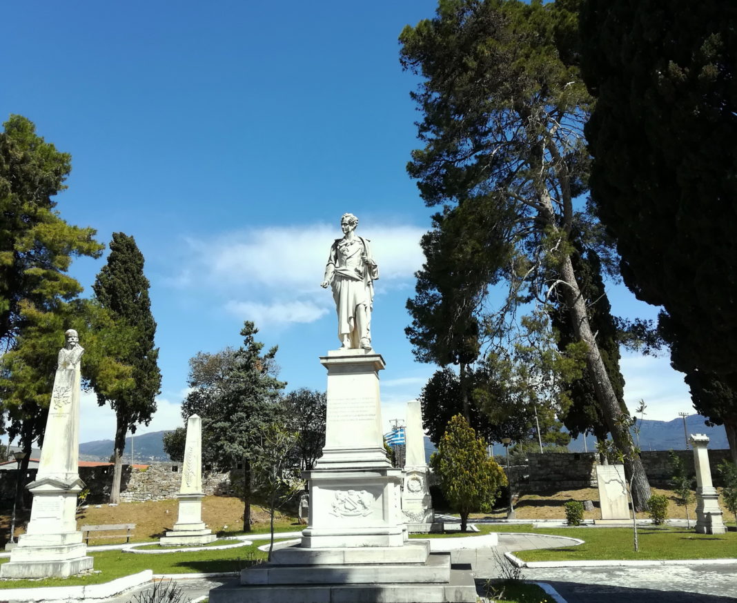 Heroes of the Greek War of Independence are honored in this garden