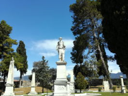 Heroes of the Greek War of Independence are honored in this garden