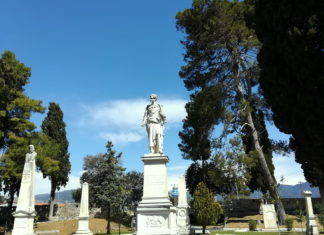 Heroes of the Greek War of Independence are honored in this garden