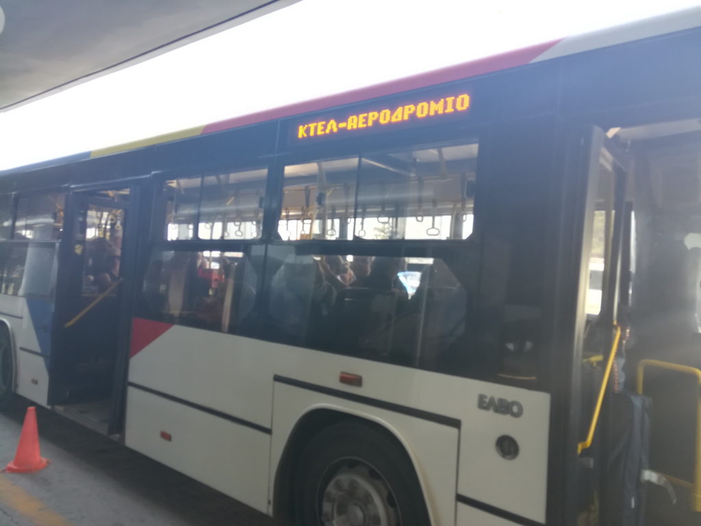 airport bus, thessaloniki, public transportation, express bus