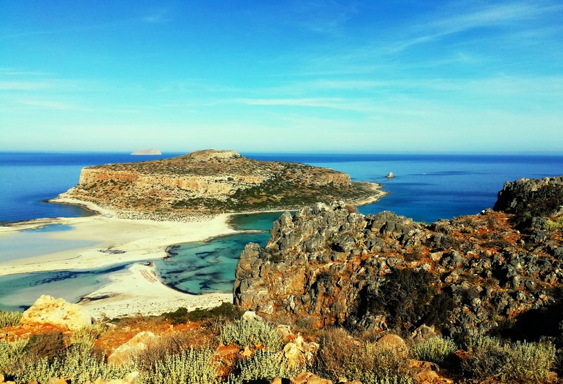 Honeymoon in Crete, Greeceh Balos by boat, but then you would miss this gorgeous view and hike.