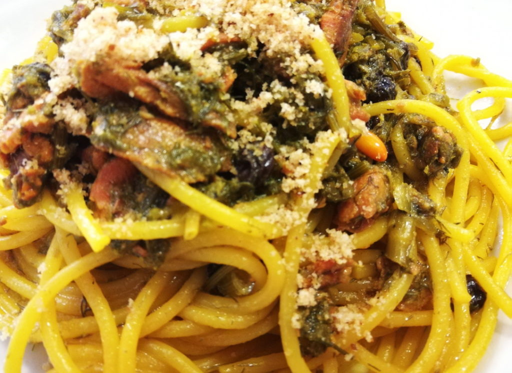 What to eat in Palermo - Pasta con le Sarde, a classic Palermo dish