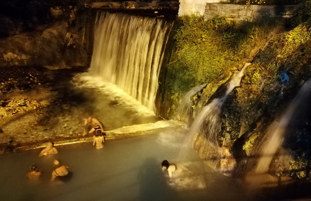 Pozar Springs near Edessa is even more wonderful by night