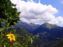 A view over the mountains of Tzoumerka from Kalarytes