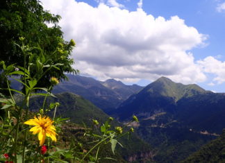 A view over the mountains of Tzoumerka from Kalarytes