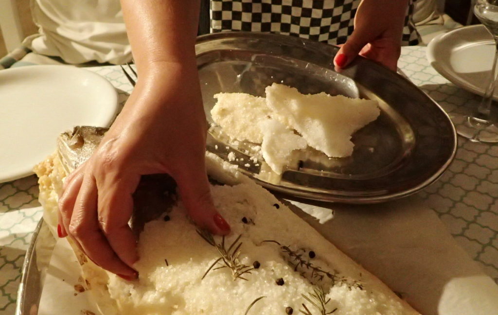 Removing the Crust from Your Salt Baked Fish