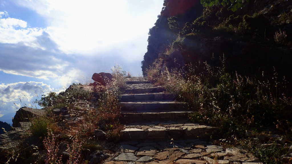 The path ascending to the Viliza Monastery, Tzoumerka