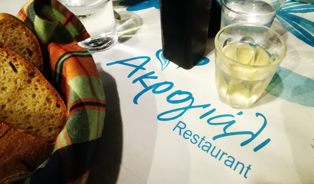 Charming Akrogiali, one of the best restaurants in Tolo,is right on the beach