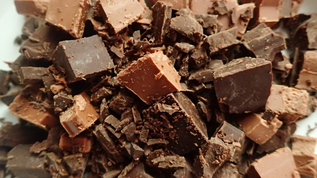 Chopped chocolate