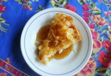 tiropita - cheese pie with honey