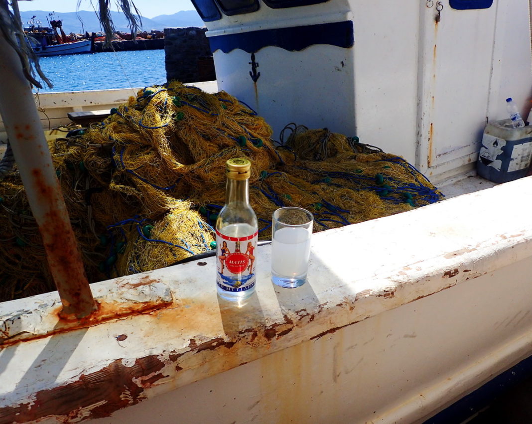 Classic Greek Drinks: Ouzo by the Docks, Molyvos, Lesvos