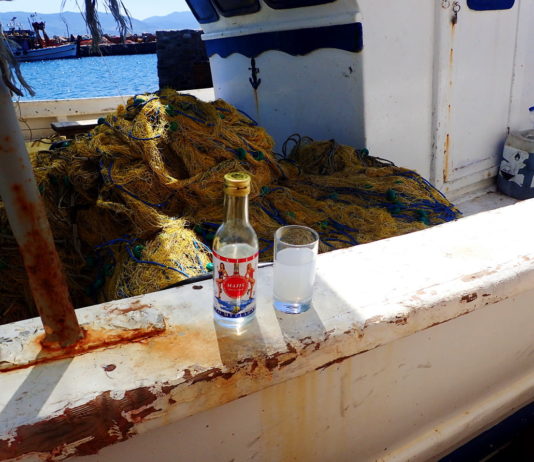 Classic Greek Drinks: Ouzo by the Docks, Molyvos, Lesvos