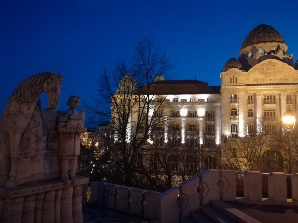 The Gellert at night - witer in Budapest