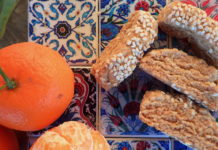 Ladokouloura - Vegan Cretan Sesame and Orange cookies with Olive Oil