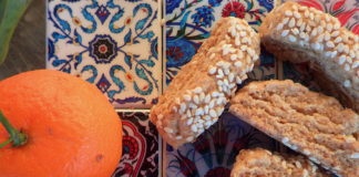 Ladokouloura - Vegan Cretan Sesame and Orange cookies with Olive Oil