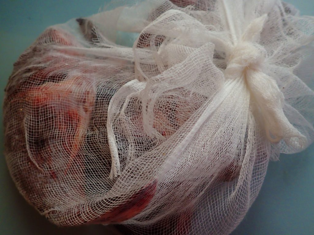 Fish in Cheesecloth for a Greek psarosoupa