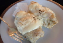 Greek Cabbage Rolls with Avgolemono sauce and feta cheese on the side