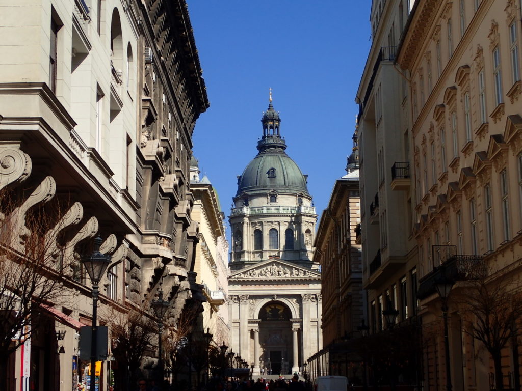 Approaching St. Stephen's Basilica from Szent Istvan ter - 2 or 3 days in Budapest