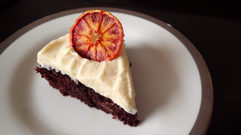 A Slice of Orange Chocolate Cake