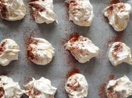 Giant Meringues with Tahini