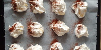 Giant Meringues with Tahini