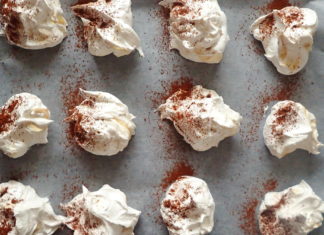 Giant Meringues with Tahini