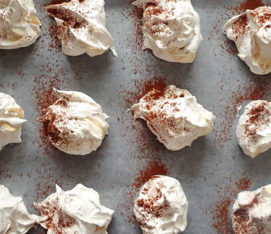 Giant Meringues with Tahini