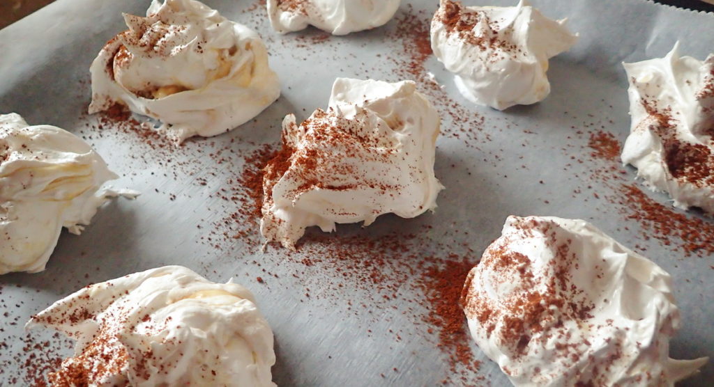 Giant Tahini Meringues