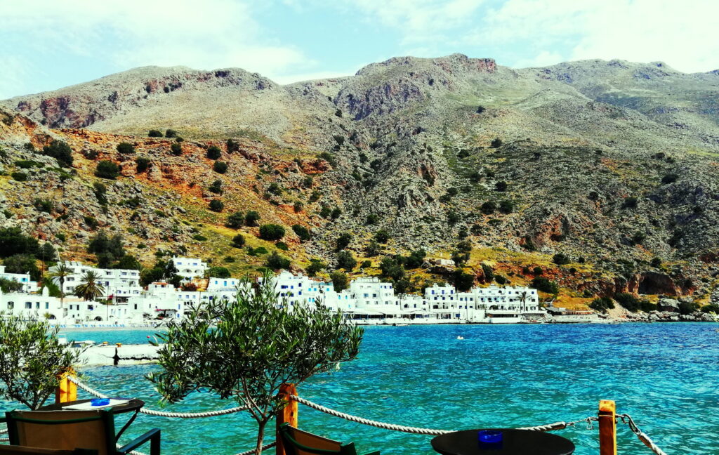 Loutro, Chania Prefecture, is one of the most remote Chania beaches, reachable only by boat